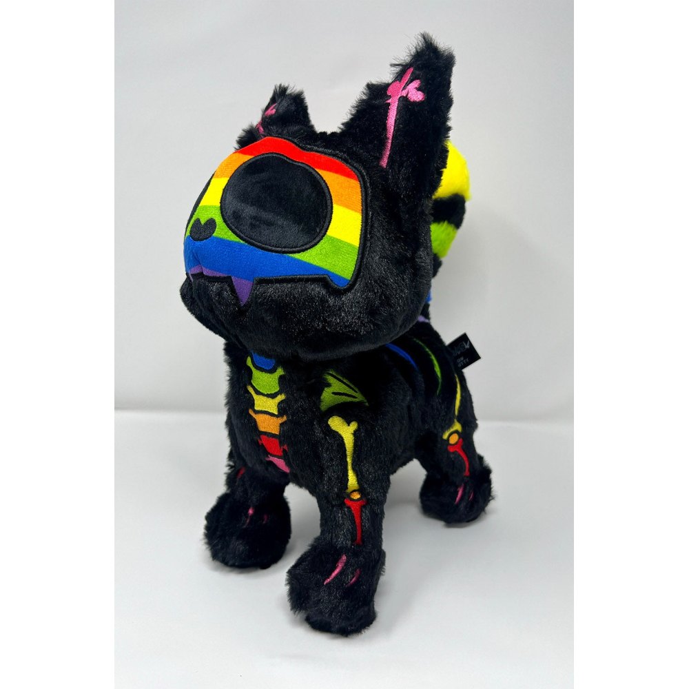 Vampire Freaks - Rainbow Skelekitty PlÃ¼schtier - Schwarz/Regenbogen